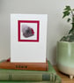 Greeting card, blank, hand painted abstract art card, original art. - Image 2