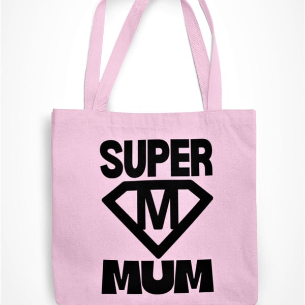 Super Mum Tote Bag Funny Novelty Mum Joke Mothers Day Gift Birthday Present