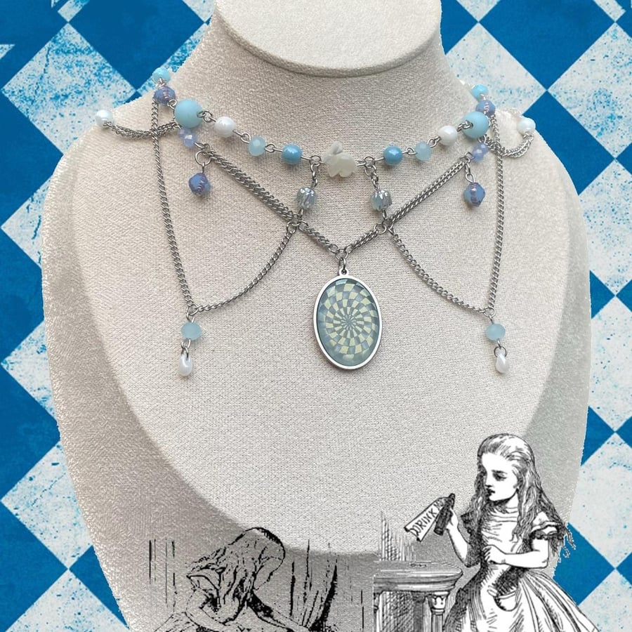 Alice in Wonderland inspired Choker Necklace