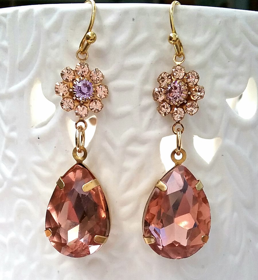 Vintage Crystal Earrings...........