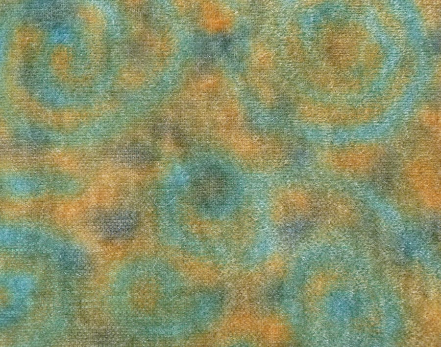 Hand dyed Helmbold 3mm Dense fur fabric "Steampunk" on Barley