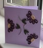Quilled Dark Berry Purple Daisy Greetings Card - Image 1