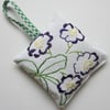 SALE Vintage Embroidered Floral Lavender Bag. 100% to Ukraine