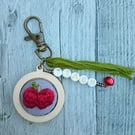 Apple Keyring or Bag Charm