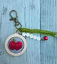 Apple Keyring or Bag Charm