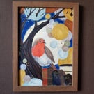 Sorting Yarn whilst Listening to a Robin's Song 