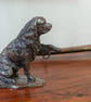 Foundry Bronze Cavalier King Charles Spaniel Waving Paw Sculpture - Image 8