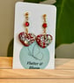 Heart dangling earrings 