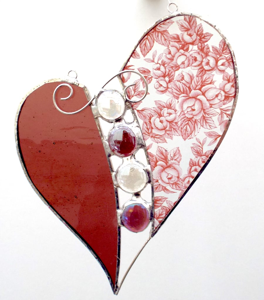 Stained Glass Nugget Heart