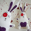 zombie easter rabbit - purple