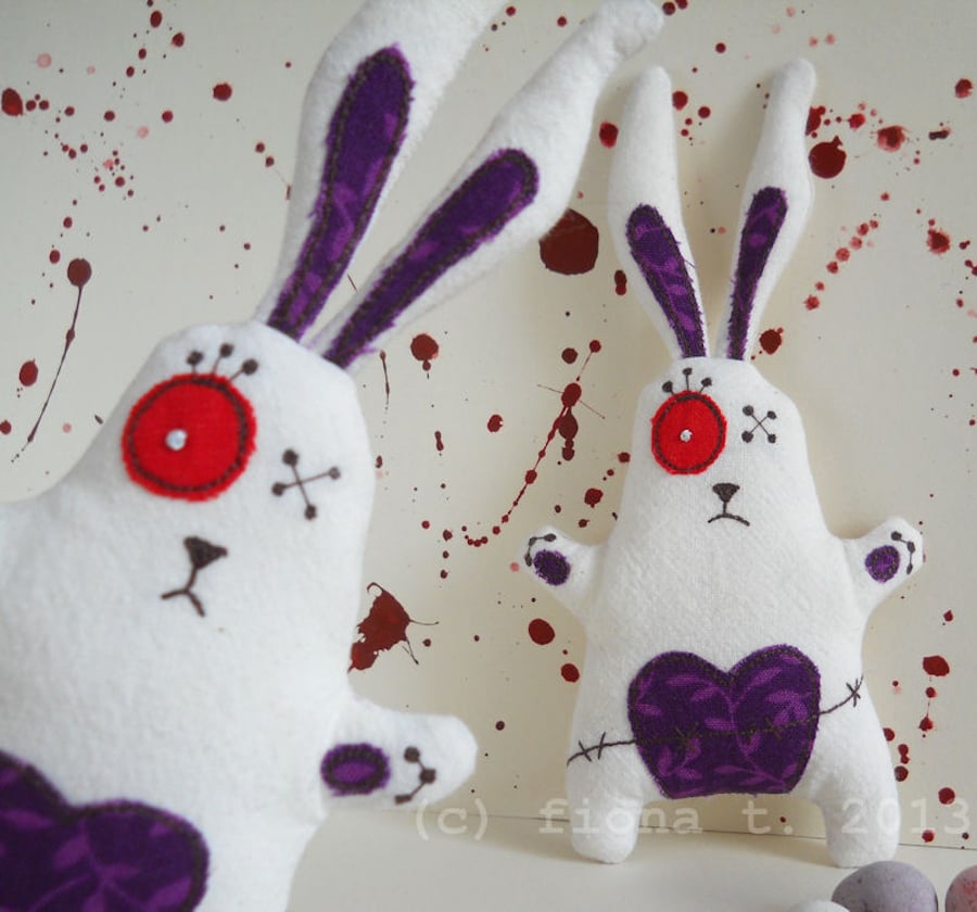 zombie easter rabbit - purple