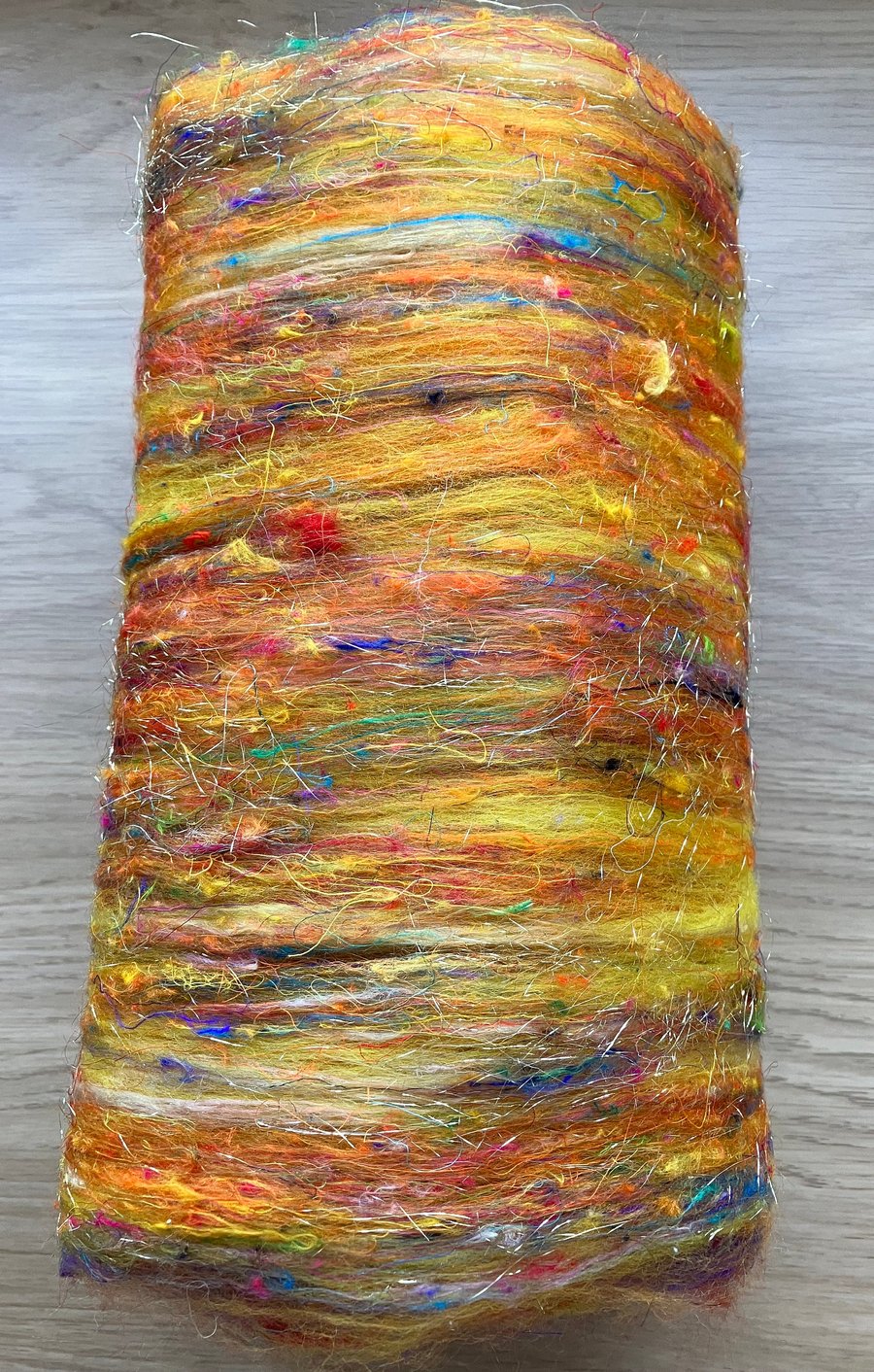 Art Batt for Spinning and Felting. Colour: Bright Summer Flowers