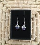 Handcrafted Tri-Coloured Wishbone Earrings - Image 3