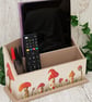 Red Toadstool Letter Rack - Mushroom Desk Tidy - Image 3