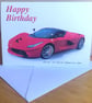 Ferrari Hypercar 2014 - Birthday, Anniversary, Retirement or Plain Card - Image 1