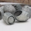 10 Blue Alkanet Naturally Dyed Silk Cocoons