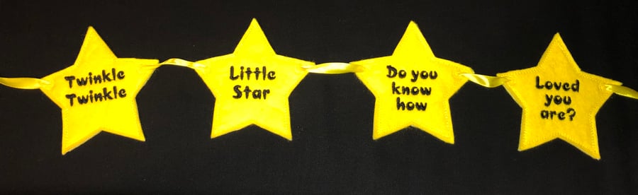 Felt Star Bunting