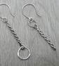 Mismatched Silver Drop Earrings - Image 4