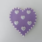 Purple Heart Fridge Magnet Valentines Day Gift