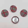 Black and White Buttons Set of 4