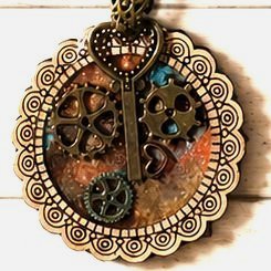 steampunk pendant Necklace
