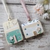 Little Spring House Hanging Decorations Set of Two