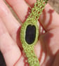 Fused Glass Macrame Bracelet - Image 3