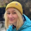 Fisherman style beanie hat in sunflower yellow wool (unisex)
