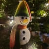 NEW, EXCLUSIVE - Needle Felted 'Blushing' Snowman Decoration