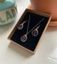 Amethyst Jewellery Set, Amethyst necklace, Amethyst earrings - Image 9
