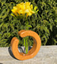 Handcrafted Beech Wood Sculptural Vase - Image 2
