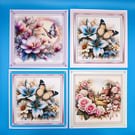 Set Of 4 Notecards, Thank you cards, Just because Cards, Thinking Of You