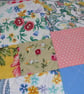 Cushion colourful random patchwork zero waste project - Image 3