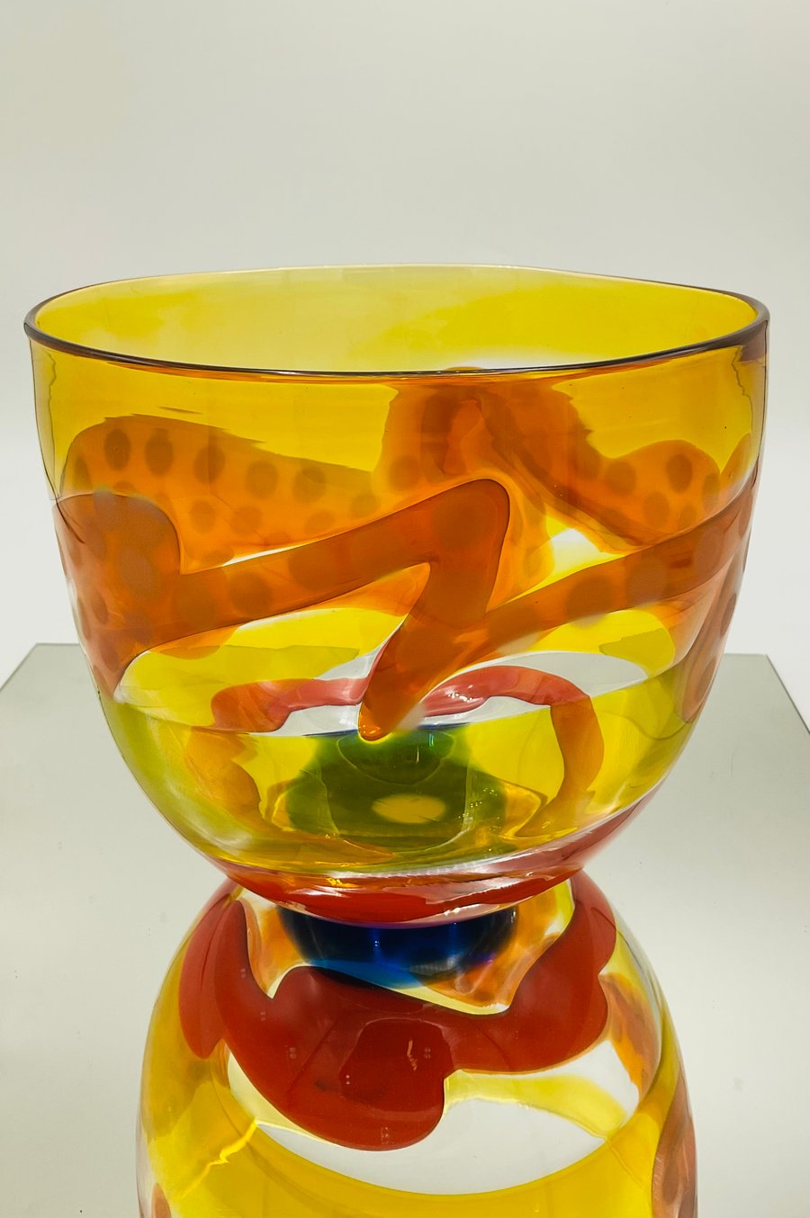 Golden Strap and Squiggle Bowl