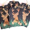 SALE Christmas Gift Tag Reindeer Gift Tag Set
