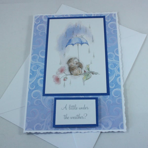 Get well soon card - under the weather