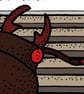 Mind the ga...beetles (mini British Transport dystopia) - Giclee Print (Unframed - Image 3
