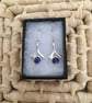 Handcrafted Tri-Coloured Wishbone Earrings - Image 1