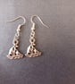 Silver sailboat dangle earrings  - Image 2