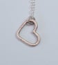Small Sterling Silver Heart Pendant Necklace (NKSSPDHT6) - UK Free Post - Image 4