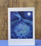 Dreamtime Hare Blank Greetings Card