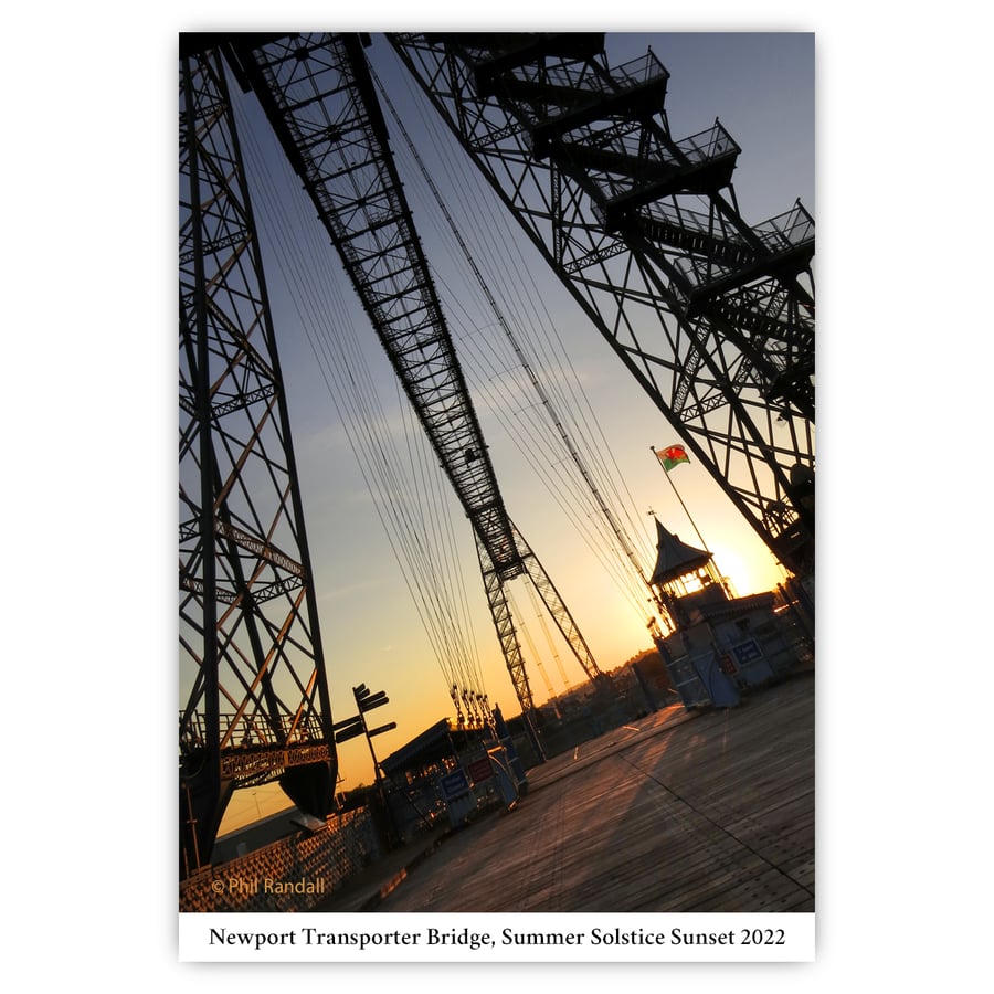 Newport Transporter Bridge Summer Solstice Sunset 2022 (3)