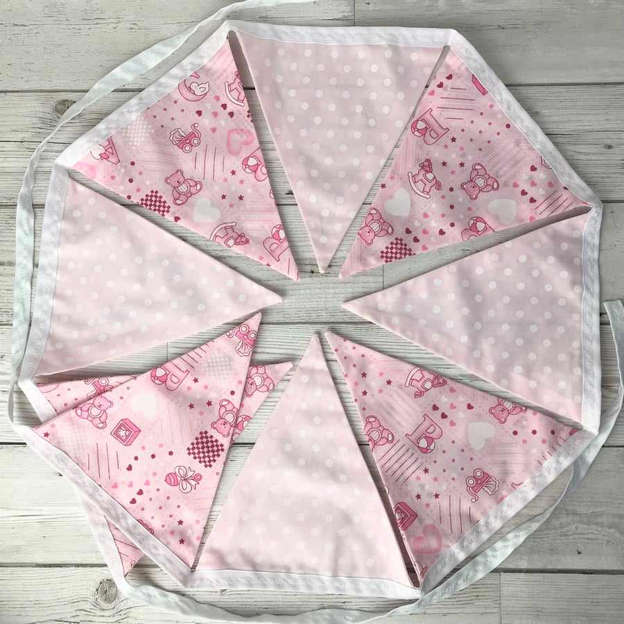SALE, New baby girl bunting, pink bunting