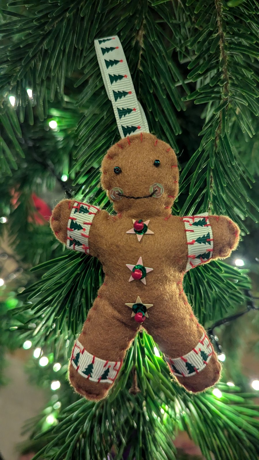 Gingerbread Man Christmas Tree Decoration