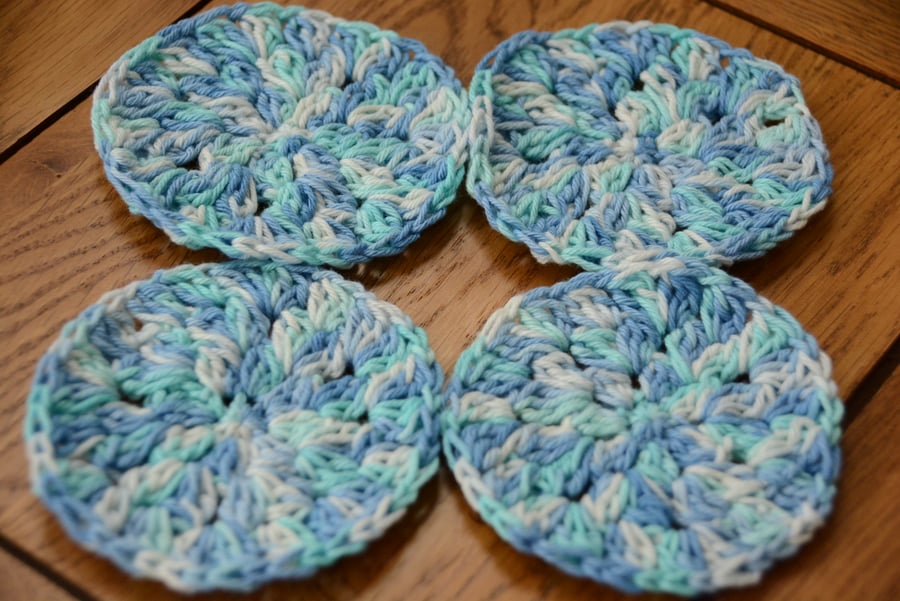 Face Scrubbies - Pack of 4 Blue