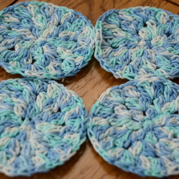 Face Scrubbies - Pack of 4 Blue