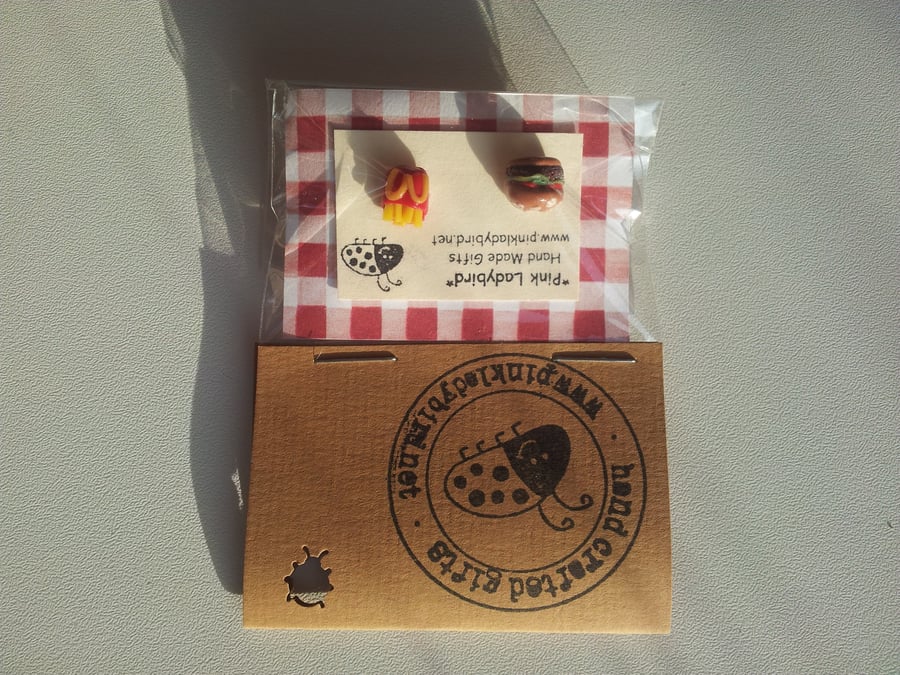 Fast Food earrings