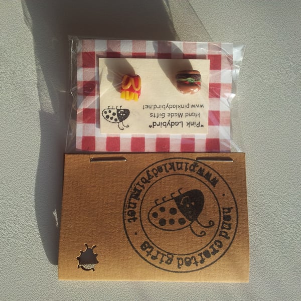 Fast Food earrings