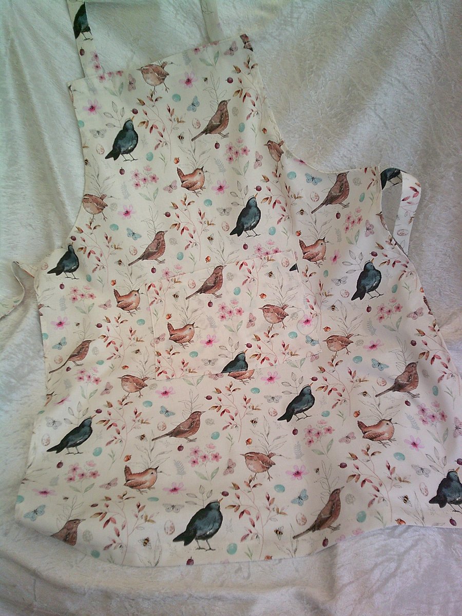 Garden Birds and Butterflies Adult Apron