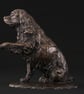 Foundry Bronze Cavalier King Charles Spaniel Waving Paw Sculpture - Image 5